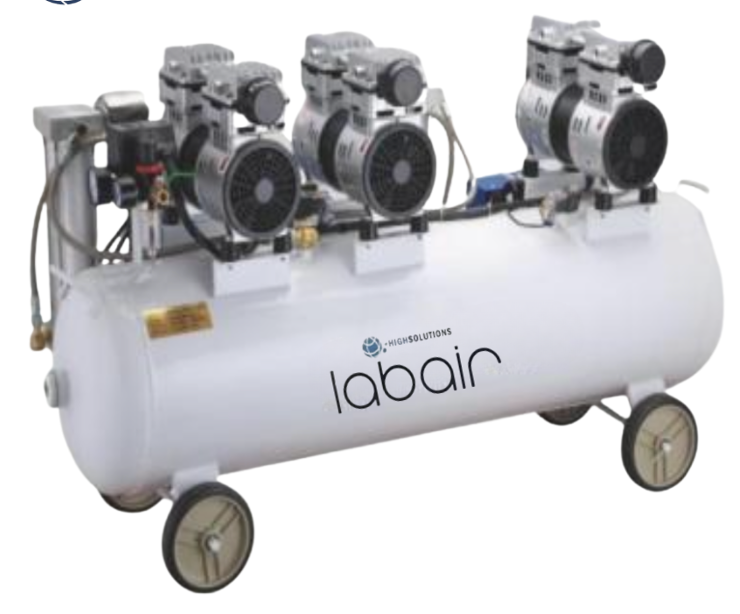 Compresor de aire libre de aceite LabAir SD-210/8GL con secador para laboratorio