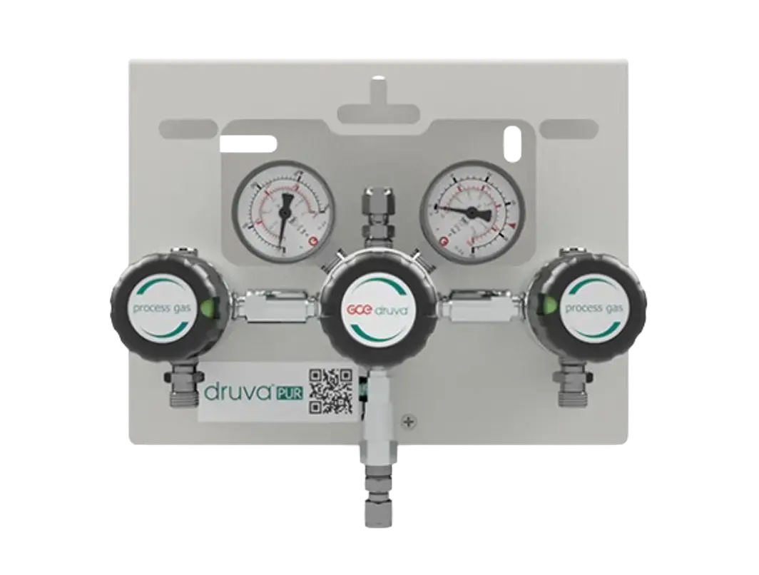 Central de Gases Dúplex Manual para Gases Especiales GCE Druva PUR