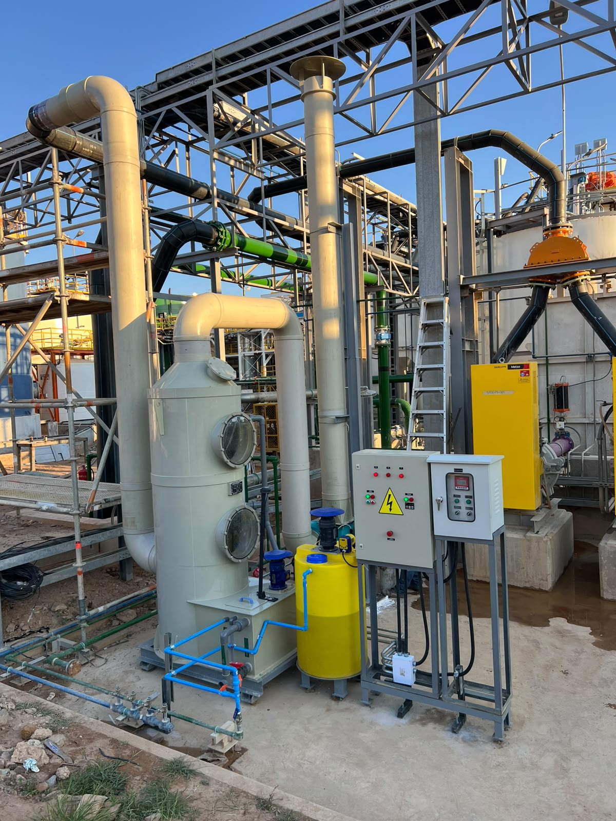 Scrubber instalado — Proyecto 6